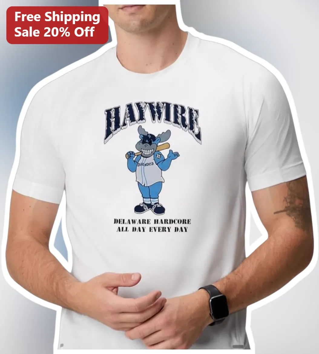 Haywire Delaware Hardcore All Day Every Day Graphic Tee Vintage Band Merch Shirt