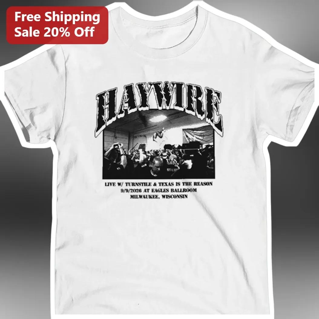 Haywire Live With Turnstile And Texas Is The Reason Tour Merch Graphic Tee