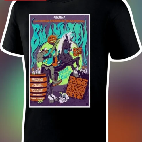 Headless Horseman Billy Strings Tee Halloween Folk Horror Graphic Shirt