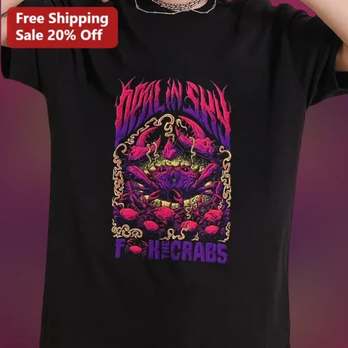 Heal In Shit Fuck The Crabs Dark Humor Graphic Tee