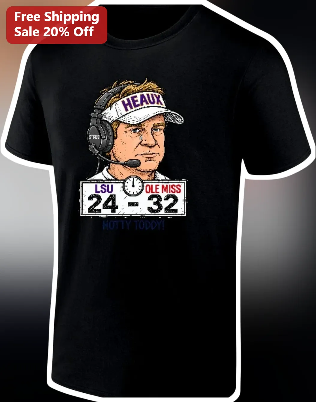 HEAUX Hotty Toddy Ole Miss Lane Kiffin Graphic Tee