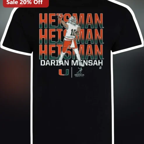 Heisman Hopeful Darian Mensah Miami Hurricanes QB Graphic Tee
