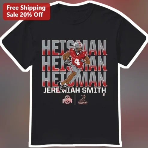 Heisman Jeremiah Smith Tee Ohio State Buckeyes College Football Fan Graphic Shirt