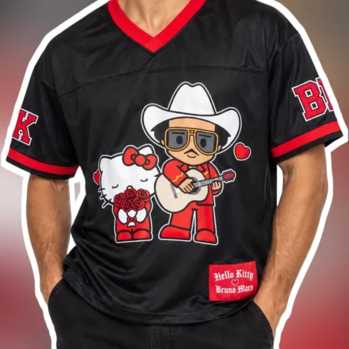 Hello Kitty Bruno Mars Jersey The Romantic Tour Pop Culture Fan Gift