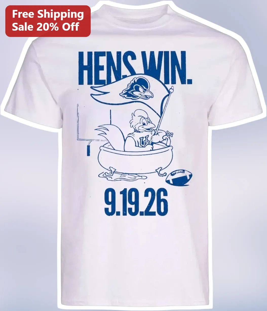 Hens Win UH Rainbow Wahine Football Fan Graphic Tee available at our Chicago, Illinois warehouse