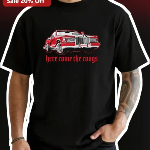 Here Come The Coogs Tee Houston Cougars Football Fan Gift