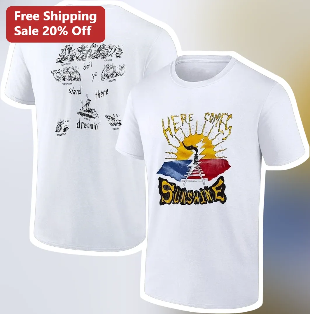Here Comes Sunshine Graphic Tee North Carolina Music Shirt