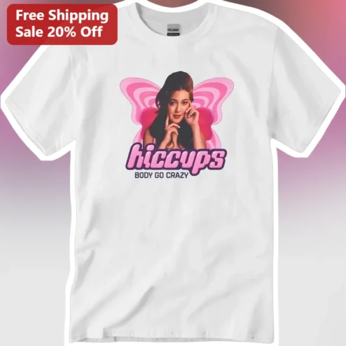 Hiccup's Body Go Crazy Tee Sabrina Carpenter Butterfly Graphic Shirt
