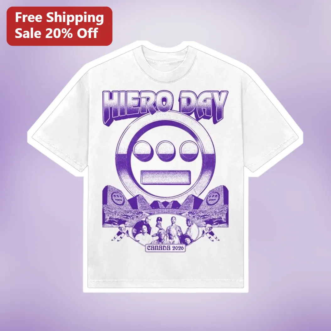 Hiero Day Canada 2026 Tee Vintage Hip Hop Festival Graphic T-Shirt Concert Merch