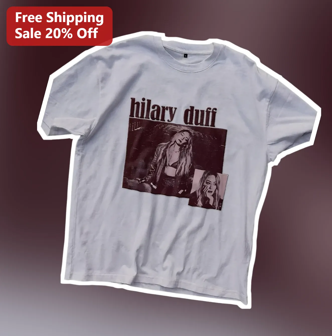 Hilary Duff Vintage Y2K Pop Star Graphic Tee