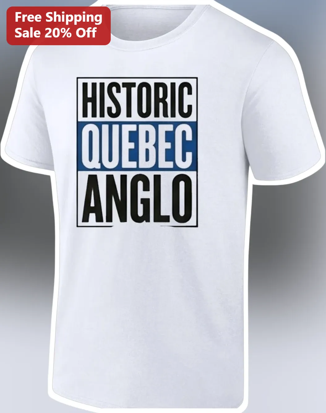 Historic Quebec Anglo Tee HQA Identity Shirt for Men Women