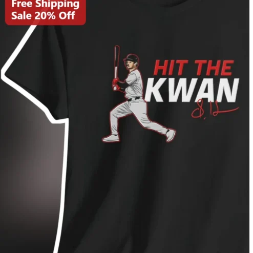 Hit The Kwan Tee Steven Kwan Cleveland Guardians Baseball Fan Gift