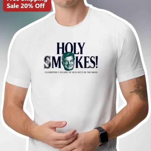 Holy Smokes Celebrating 5 Decades of Rick Rizzo on the Radio Tee