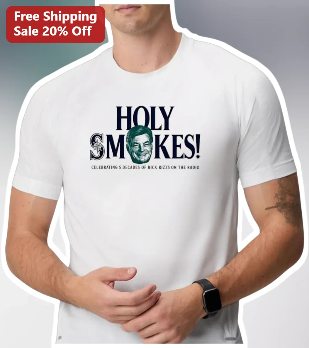 Holy Smokes Celebrating 5 Decades of Rick Rizzo on the Radio Tee