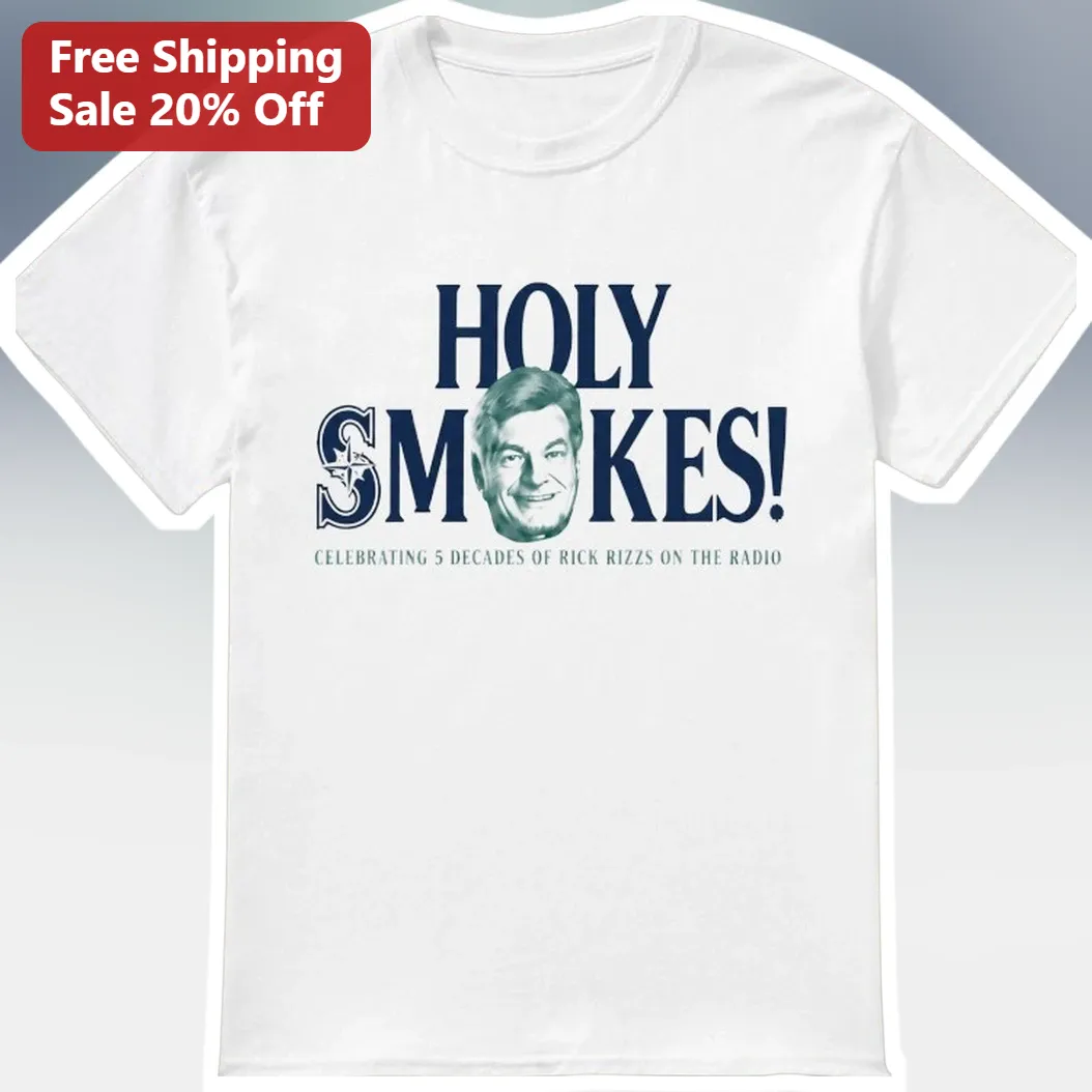 Holy Smokes Celebrating 5 Decades Of Rick Rizzs On The Radio Vintage Commemorative Tee