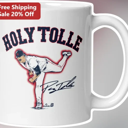 Holy Tolle Baseball Pitcher Mug Rocco Baldelli Vintage Sports Gift