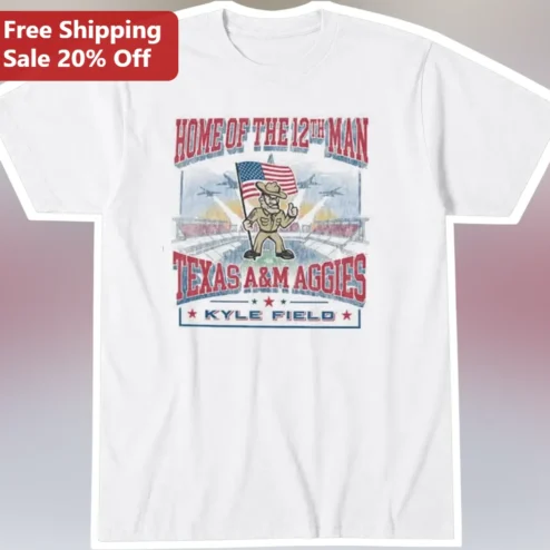 Home of the 12th Man Texas A&M Aggies Kyle Field Vintage Tee