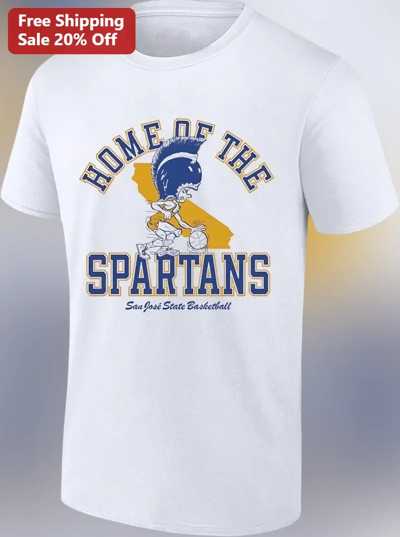 Home Of The Spartans San Jose State Basketball Tee SJSU College Spirit Shirt