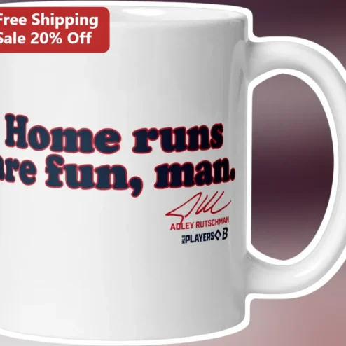 Home Runs Are Fun, Man. Adley Rutschman Signature Baseball Mug
