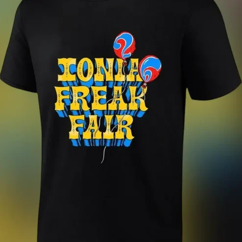 Honia Freak Fair Tee Retro Carnival Graphic T-Shirt for Festival Fans