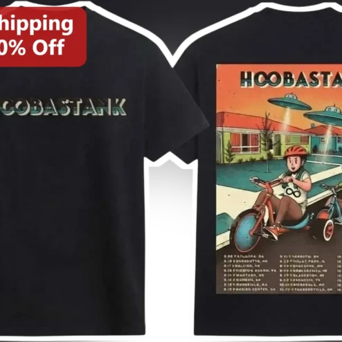 Hoobastank The Reason Alien Abduction Graphic Tee Vintage Rock Band Merch Shirt