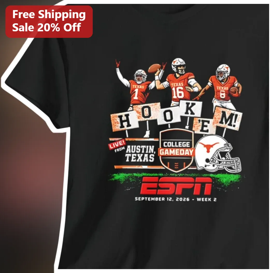 Hook Em Live From Austin Texas College Gameday ESPN Tee
