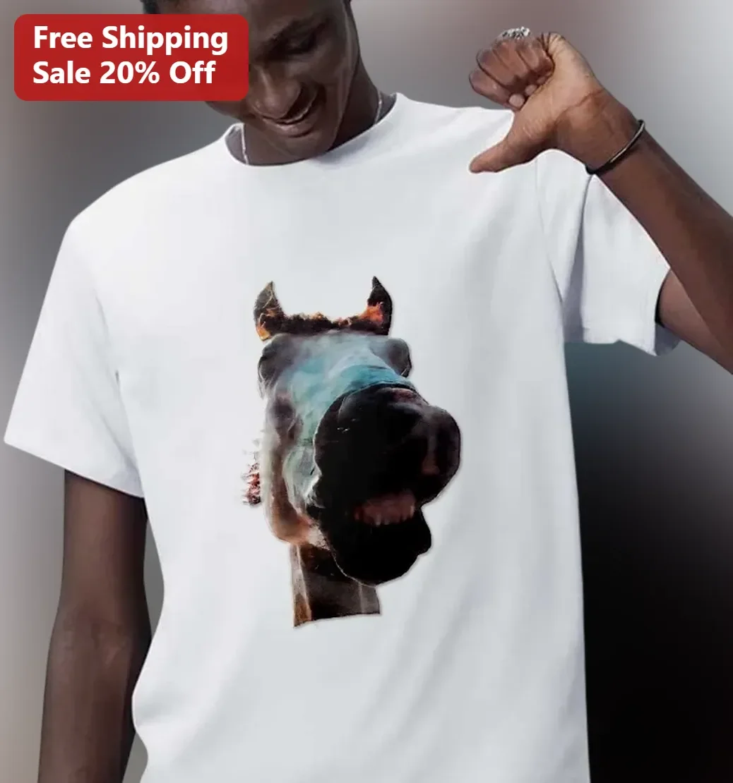 Horse Head Graphic Tee Watercolor Equestrian Art Shirt for Men Women Horse Lover Gift