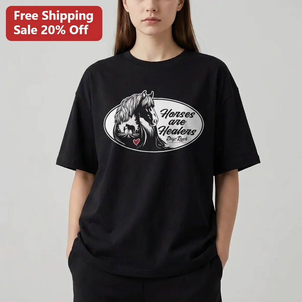 Horses are Healers Tee, Equine Therapy Horse Lover Gift for Equestrians