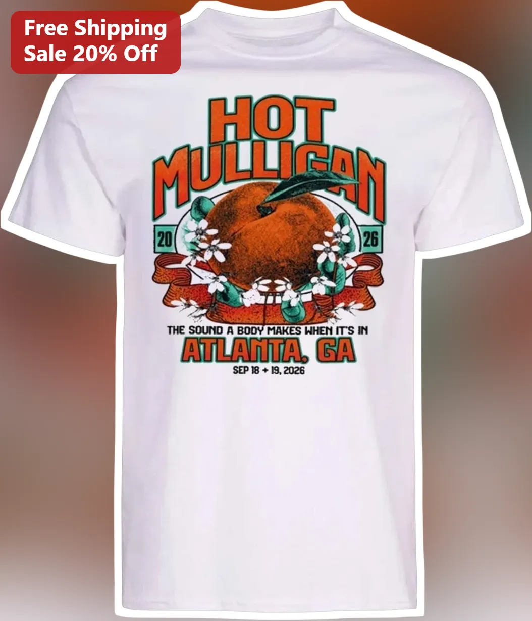 Hot Mulligan The Sound A Body Makes When It's In Atlanta GA Vintage Graphic Tee