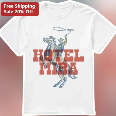 Hotel Mira Cowboy Tee Vintage Western Rodeo Graphic Shirt