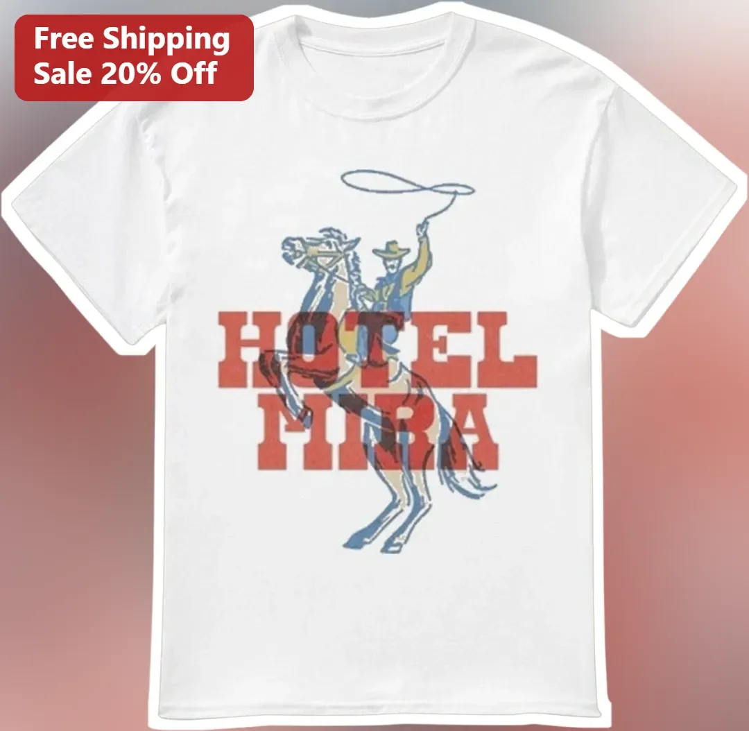 Hotel Mira Cowboy Tee Vintage Western Rodeo Graphic Shirt