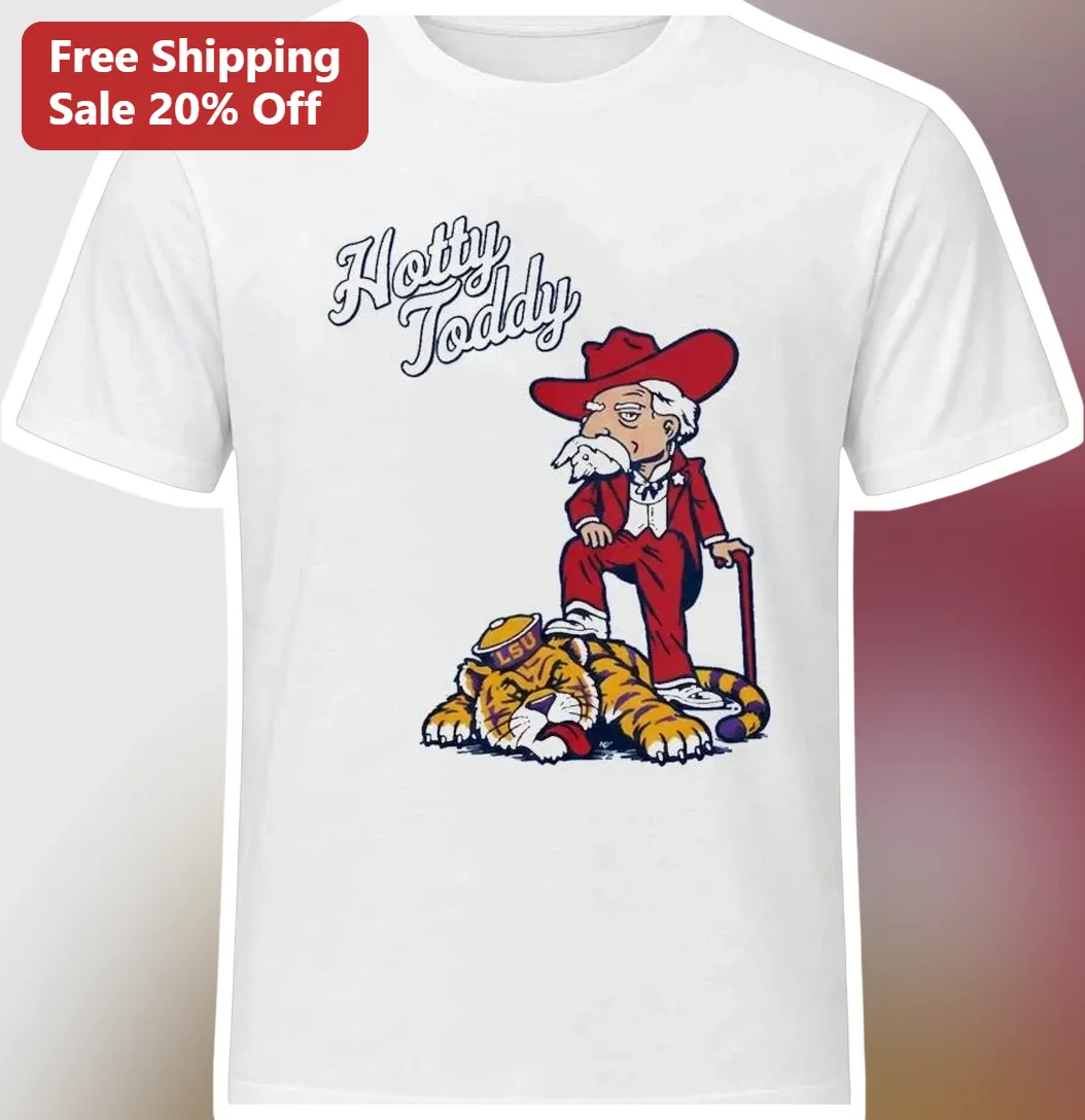 Hotty Toddy LSU Tigers Joe Sepi Cartoon Graphic Tee