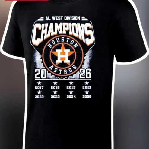 Houston Astros AL West Division Champions 2026 Tee
