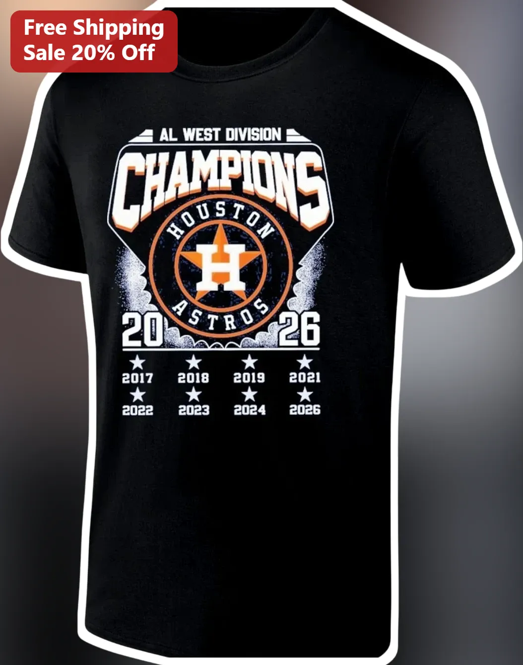 Houston Astros AL West Division Champions 2026 Tee