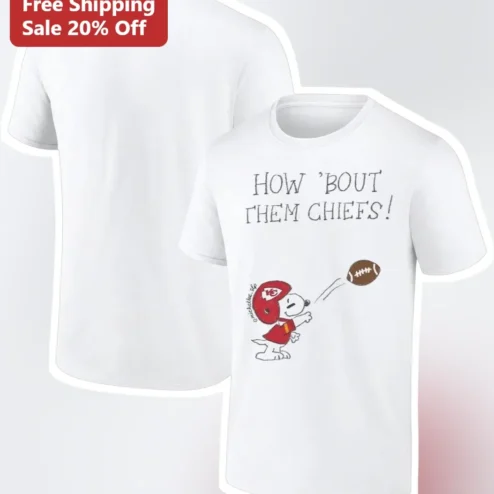 How 'bout Them Chiefs Snoopy Kansas City Chiefs Fan Tee