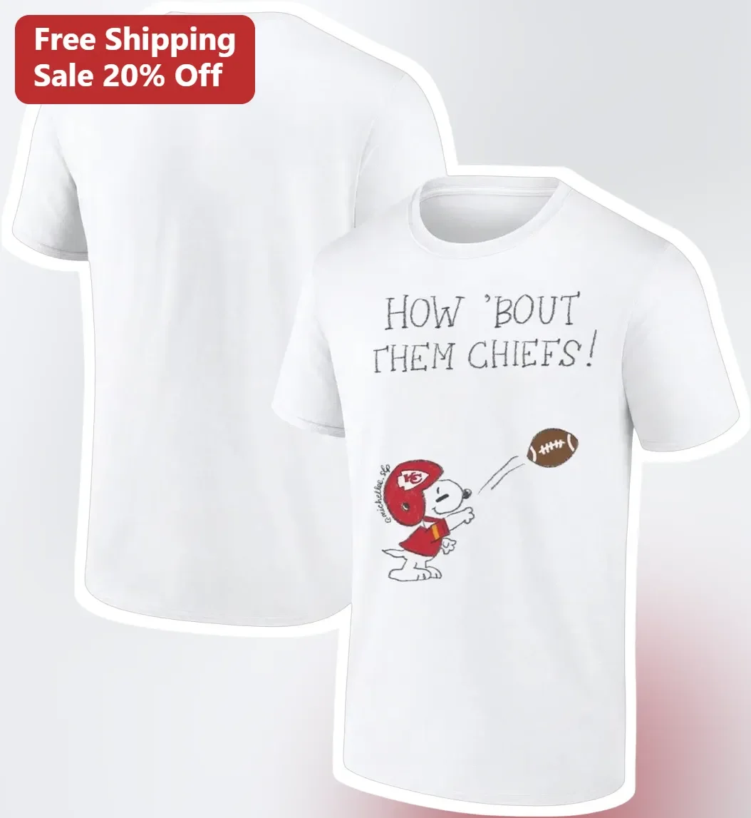 How 'bout Them Chiefs Snoopy Kansas City Chiefs Fan Tee