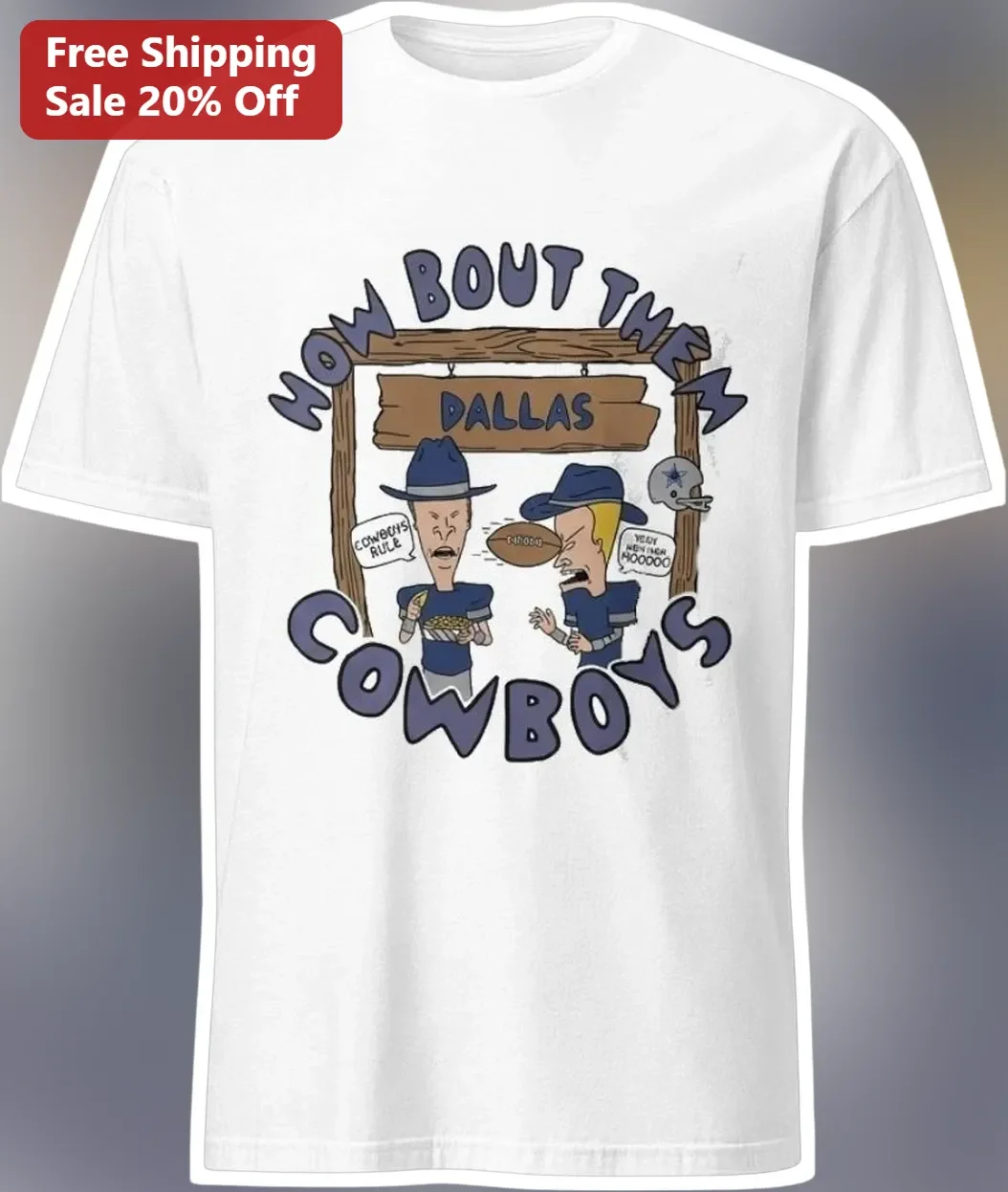 How Bout Them Dallas Cowboys Tee Vintage NFL Fan Shirt Jimmy Johnson Quote Graphic