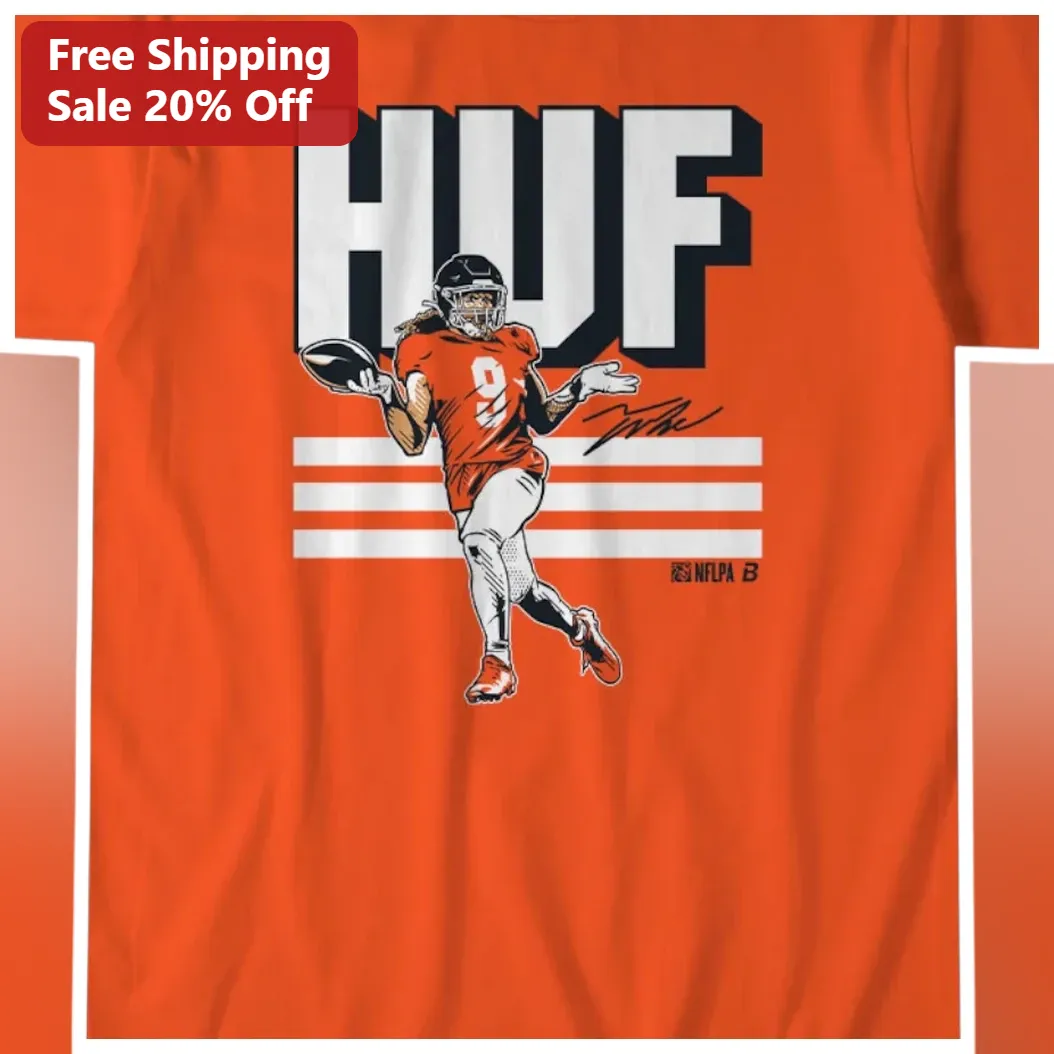 HUF Tee Justin Jefferson Signature NFL Wide Receiver Minnesota Vikings Streetwear Graphic Shirt
