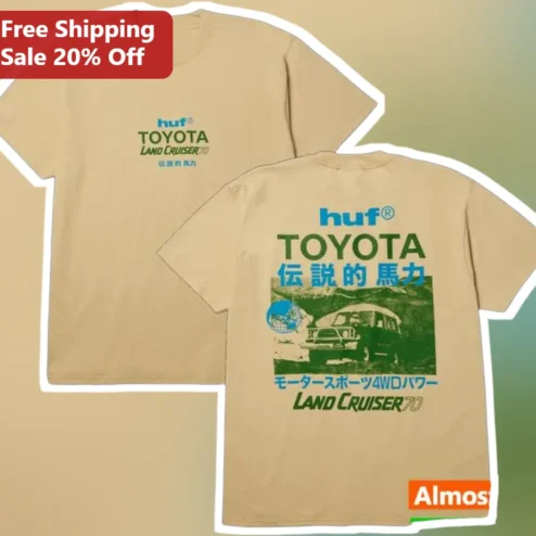 HUF x Toyota Land Cruiser 70 Tee Vintage Motorsport 4WD Graphic Shirt