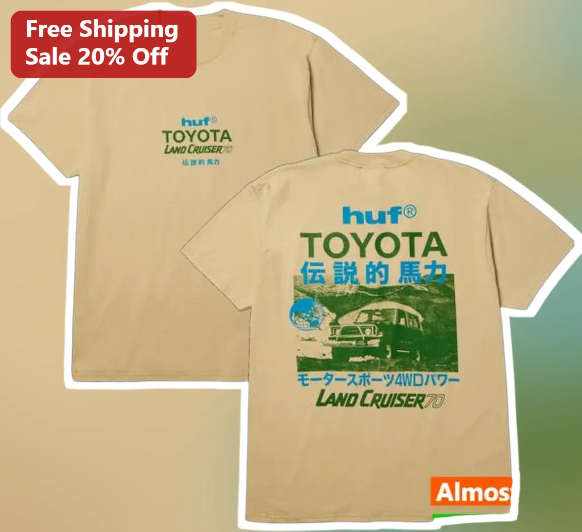 HUF x Toyota Land Cruiser 70 Tee Vintage Motorsport 4WD Graphic Shirt