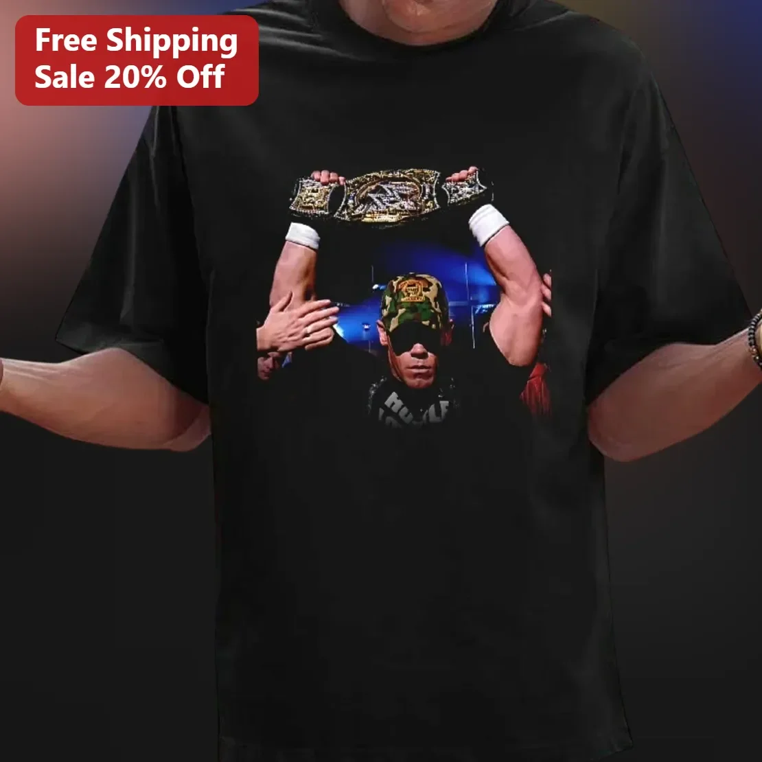 Hulk Hogan Championship Belt Graphic Tee for Men Wrestling Fans