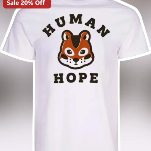 Human Hope Cute Fox Graphic Tee Animal Lover Shirt