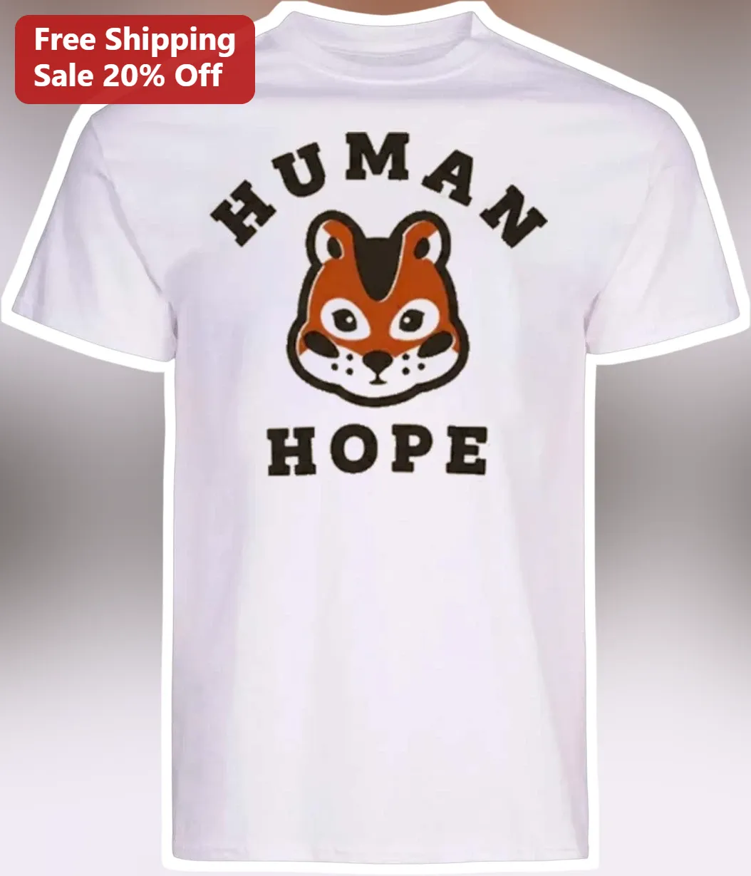Human Hope Cute Fox Graphic Tee Animal Lover Shirt