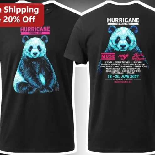 Hurricane Festival 2027 Lineup Tee Muse Mgk Phoebe Bridgers Pierce The Veil Dropkick Murphys Music Merch