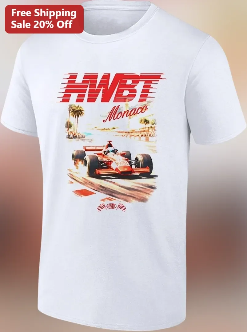 HWBT Monaco Tee Vintage F1 Race Car Graphic Shirt