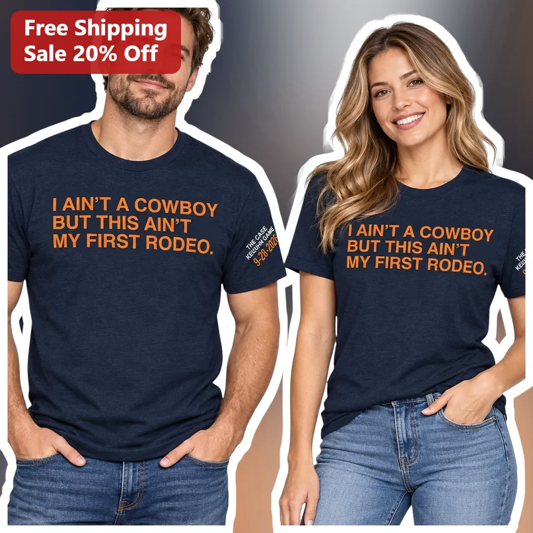 I Ain't No Cowboy But This Ain't My First Rodeo Graphic Tee Country Music Humor Shirt for Men Women