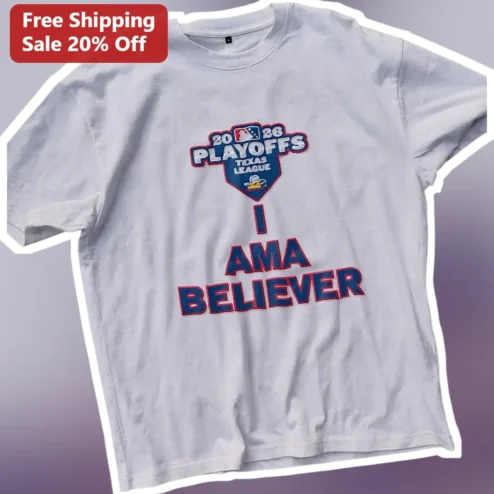 I Am A Believer Retro Baseball Playoff Graphic Tee for Sports Fans