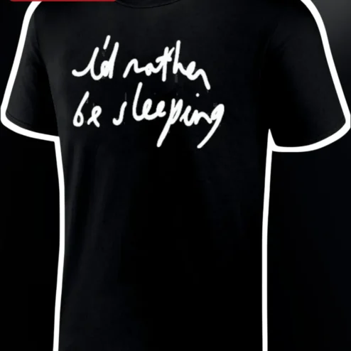I'd Rather Be Sleeping Funny Introvert Gift Tee for Tired Students and Nap Lovers