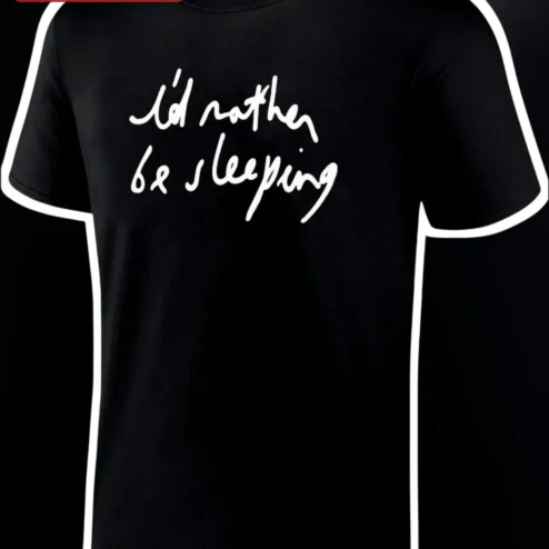 I'd Rather Be Sleeping Tee Funny Introvert Gift for Tired Parents Students