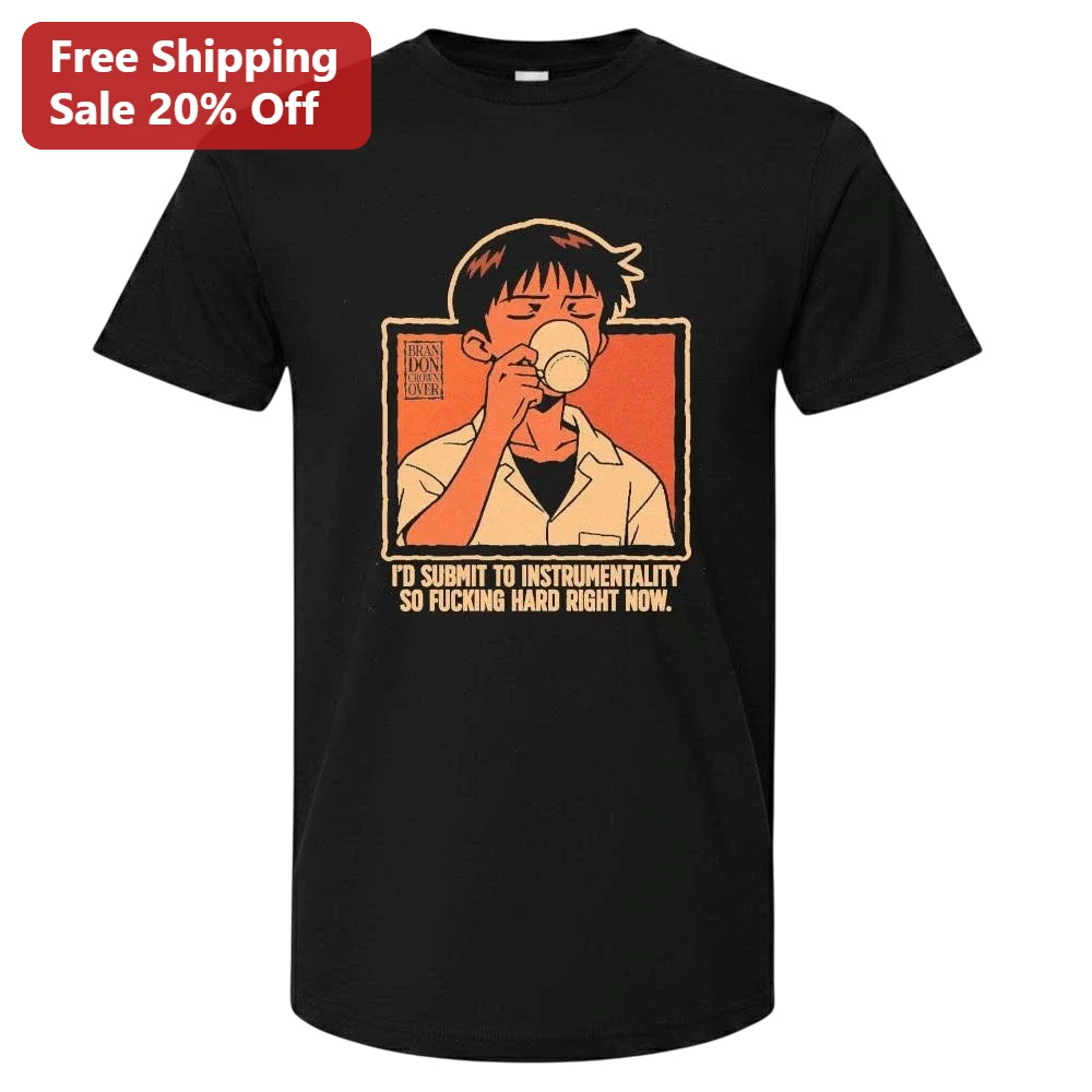 I'd Submit To Instrumentality Shinji Ikari Evangelion Meme Graphic Tee
